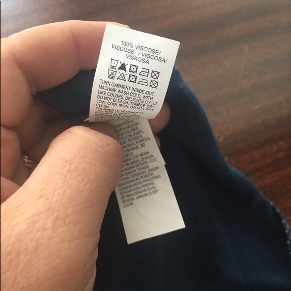 Lucky Brand scoop neck blue printed tee dress - Picture 8 of 8